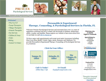 Tablet Screenshot of premierpsychologicalservices.com
